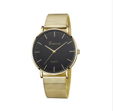 Men's & Women's Geneva Quartz Watch – Stainless Steel Classic Wristwatch