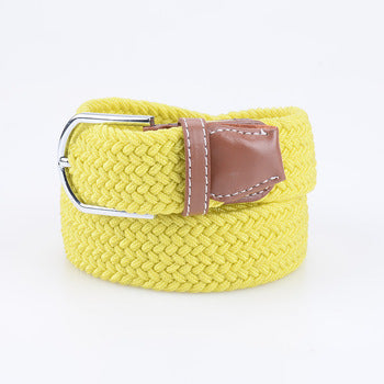 Canvas Stretch Belt Unisex | Woven Adjustable Durable Everyday