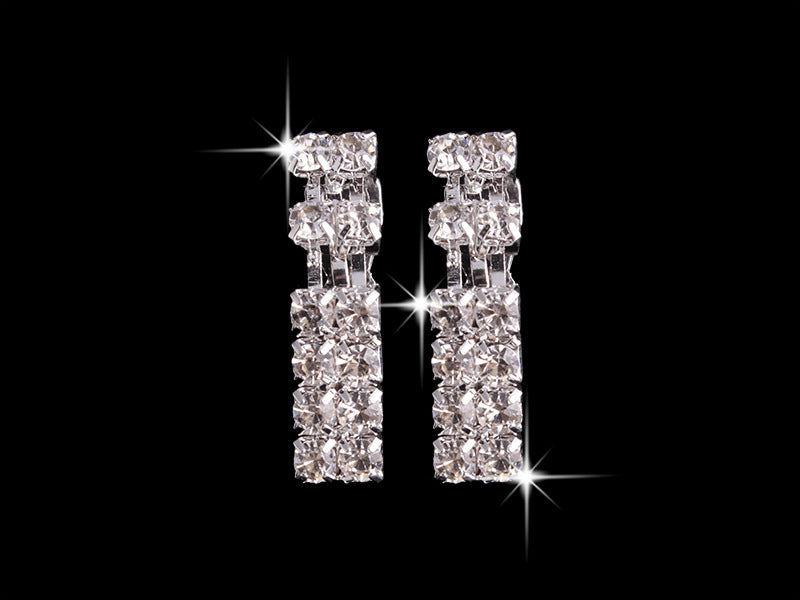 Luxury Rhinestone Jewelry Set – 4-piece with Necklace, Earrings, Bracelet & Ring