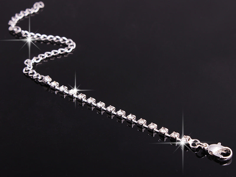 Luxury Rhinestone Jewelry Set – 4-piece with Necklace, Earrings, Bracelet & Ring