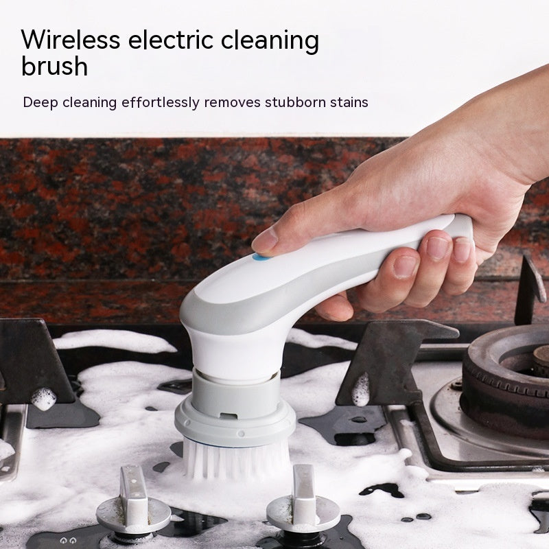 4-in-1 Electric Cleaning Brush – Cordless Rotary Scrubber