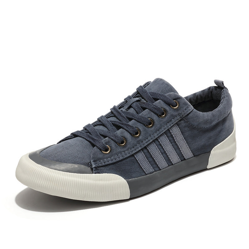 Men's Vintage Canvas Sneakers | Classic Comfortable Casual Shoes
