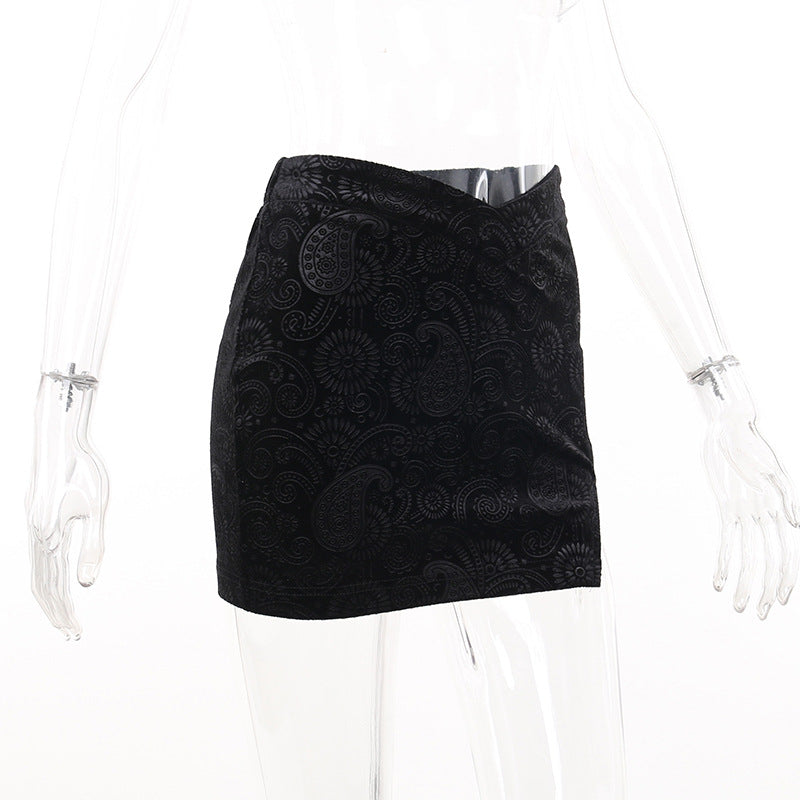 Sexy Schwarzer Damen Minirock | Sommer Rock mit Schlitz