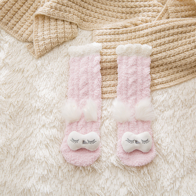 Damen Schlafsocken Coral Fleece – Kuschelige Wärme Komfort Socken