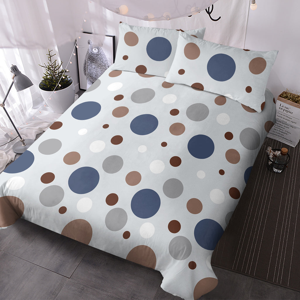 3-piece polka dot bedding | modern soft stylish
