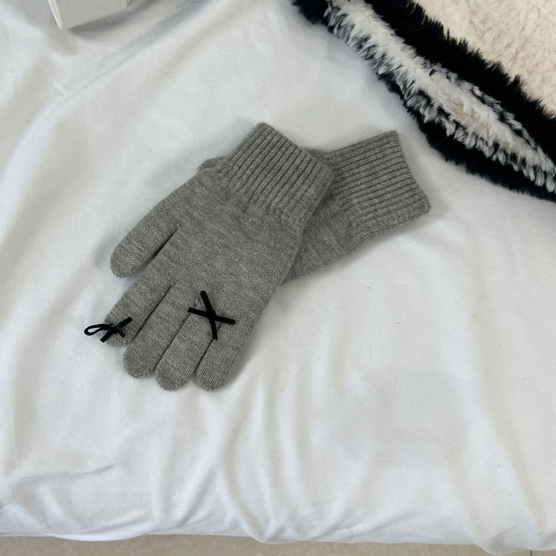 Damen Fingerlose Handschuhe mit Emoji Design – Korean Style
