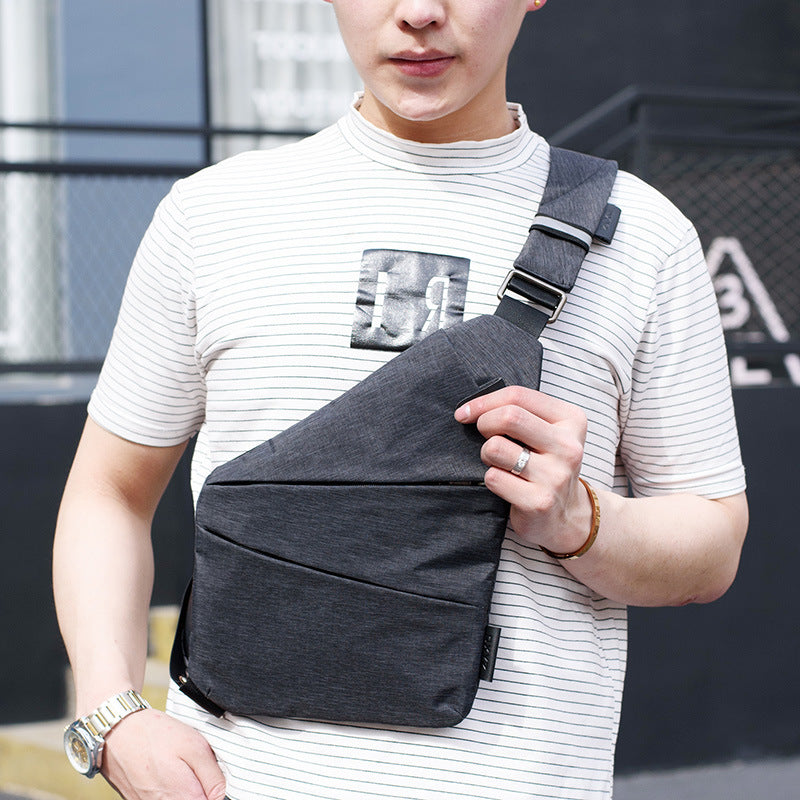 Digital Canvas Bag for Men - Canvas Chest Bag, Sling Bag, Crossbody Bag, Multifunctional Single Shoulder Anti-Theft Bag