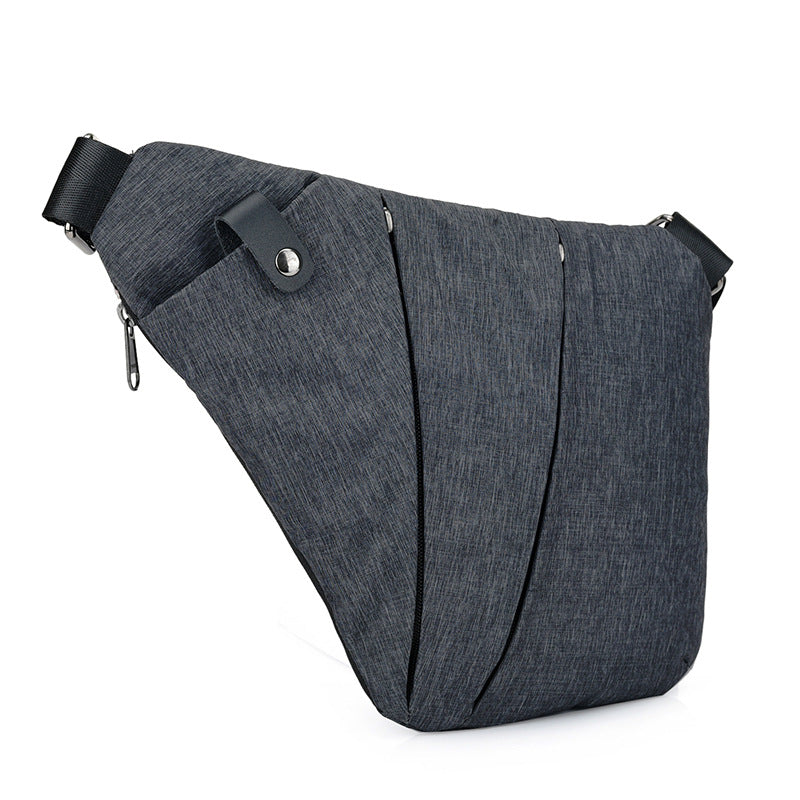 Digital Canvas Bag for Men - Canvas Chest Bag, Sling Bag, Crossbody Bag, Multifunctional Single Shoulder Anti-Theft Bag