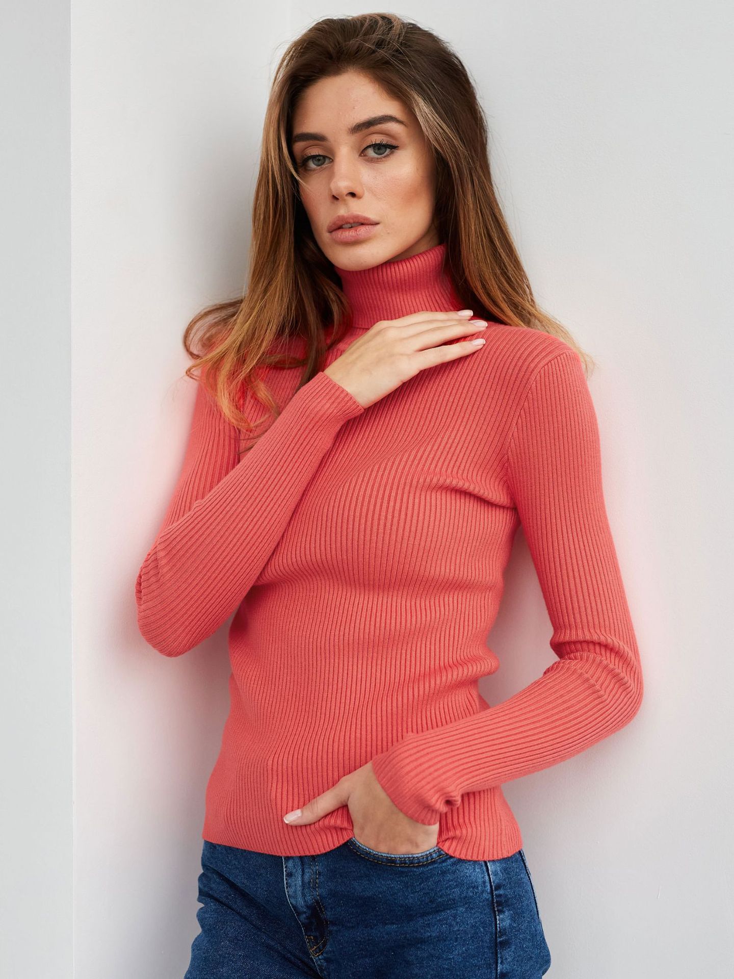 Damen Rollkragenpullover | Eleganter Winter Stricklook