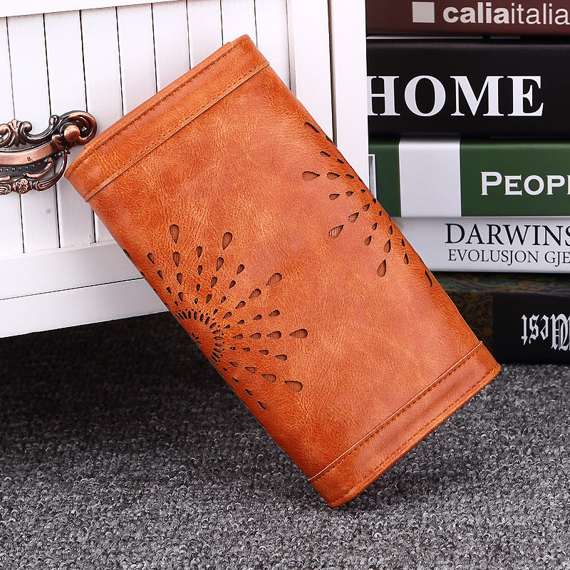 Women's Long Wallet Fashion | Elegant Hollow Pattern Purse