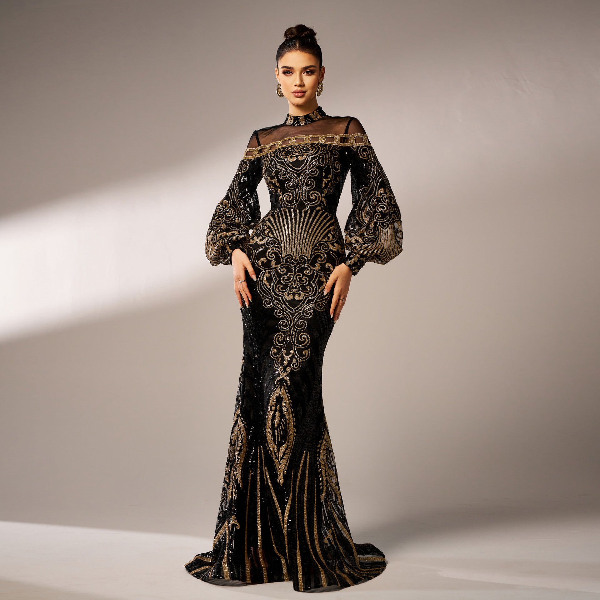 Sequin Mermaid Evening Dress | Elegant Women's Maxi Dress