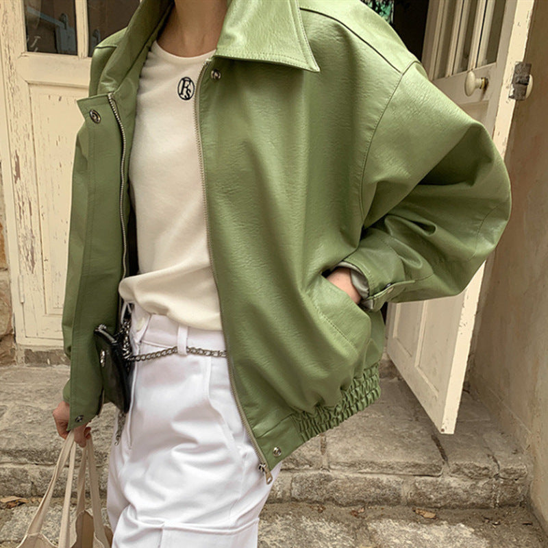Damen Retro Jacke mit Reißverschluss – Casual & Trendy Look