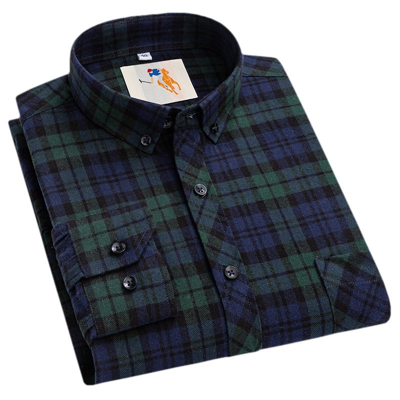 Men's Plaid Flannel Shirt | Warm Autumn Winter Shirt