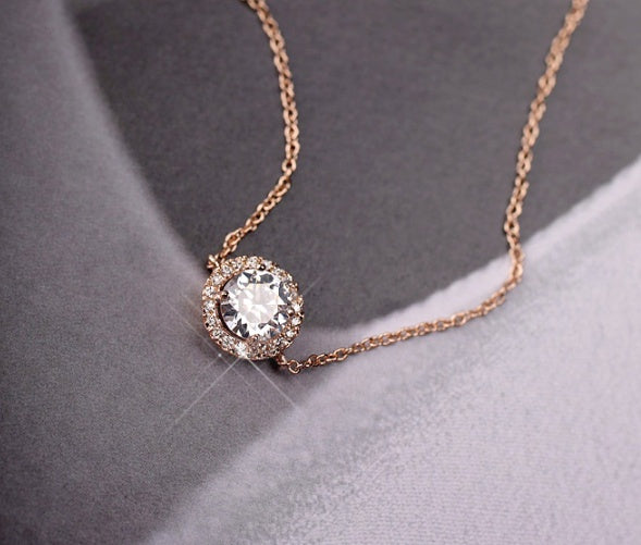 Elegant Crystal Anklet - Round Design Anklet for Women in Luxurious Style