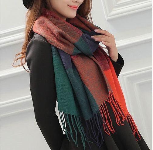 Damen Winter Bib Schal | Warmer Paar Schultertuch Schal