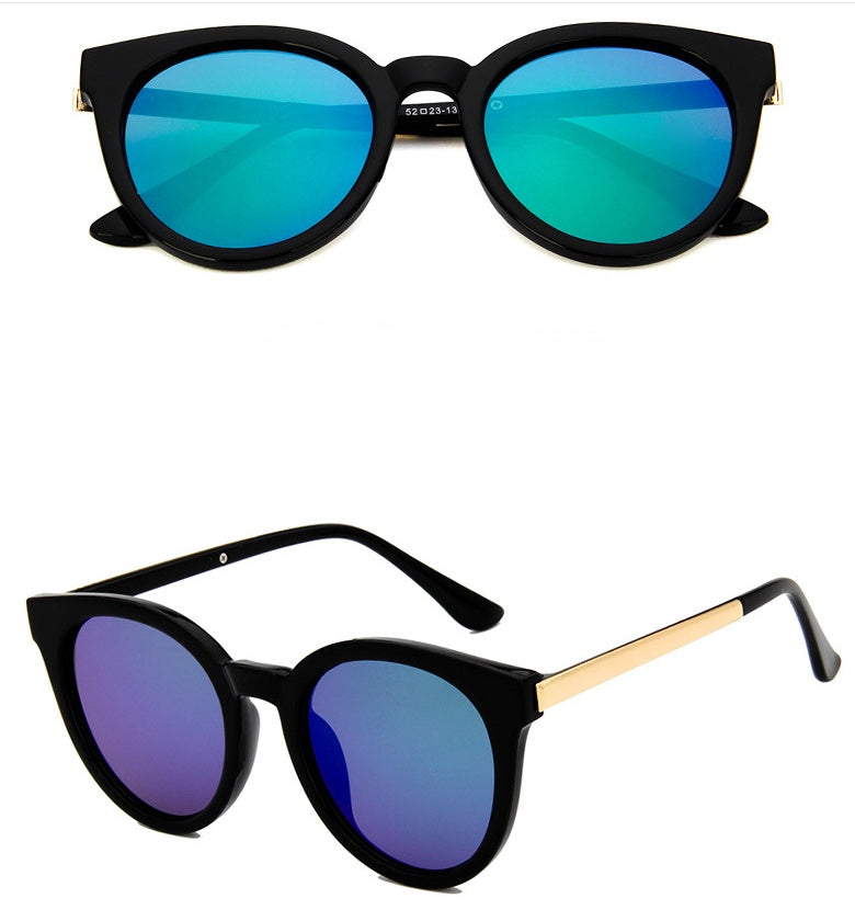Damen Cat Eye Sonnenbrille Pink – Spiegelglas Fashion Brille