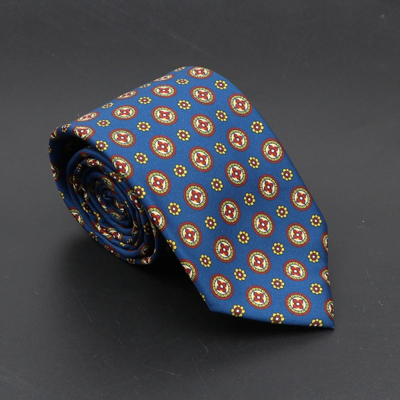 Men's Silk Tie Bohemian 7.5 cm Soft Elegant Modern