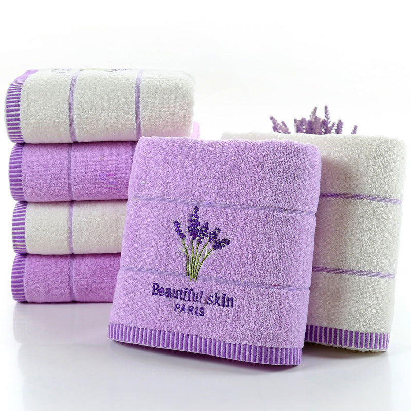 Cotton Bath Towel Lavender | Buy Softly Scented
