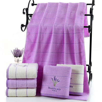 Cotton Bath Towel Lavender | Buy Softly Scented