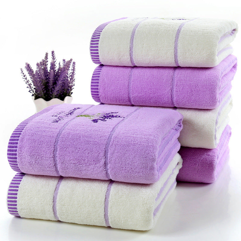 Cotton Bath Towel Lavender | Buy Softly Scented
