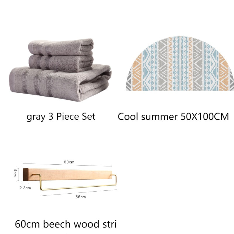 Bamboo Towel Set | Buy Hypoallergenic Antibacterial