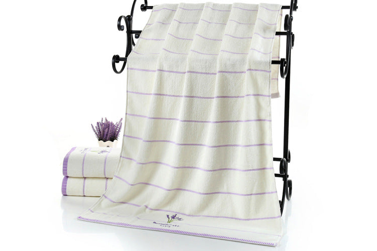 Cotton Bath Towel Lavender | Buy Softly Scented