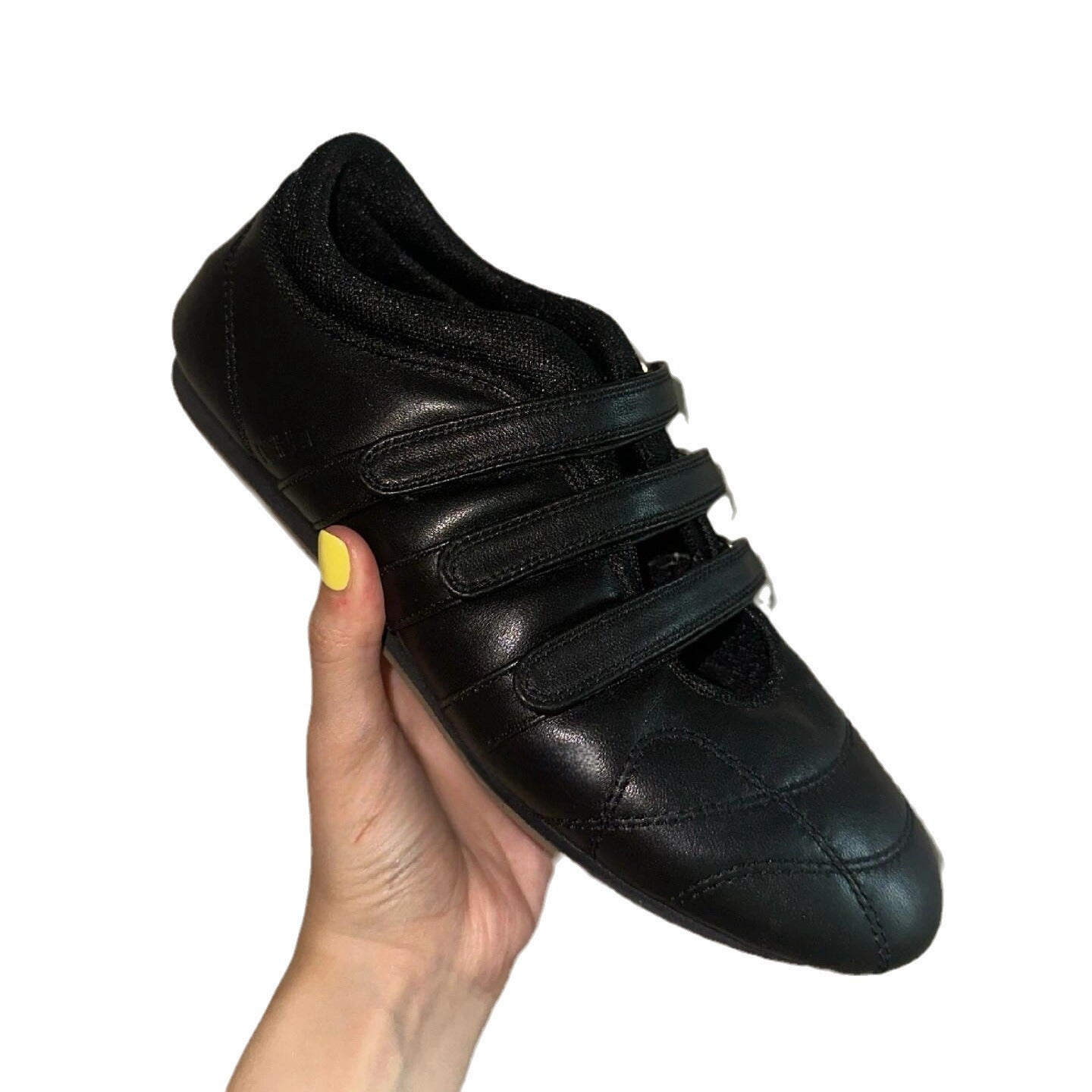 Women's Ballerina Hook and Loop Fastener Comfortable | Casual Flats Round Toe