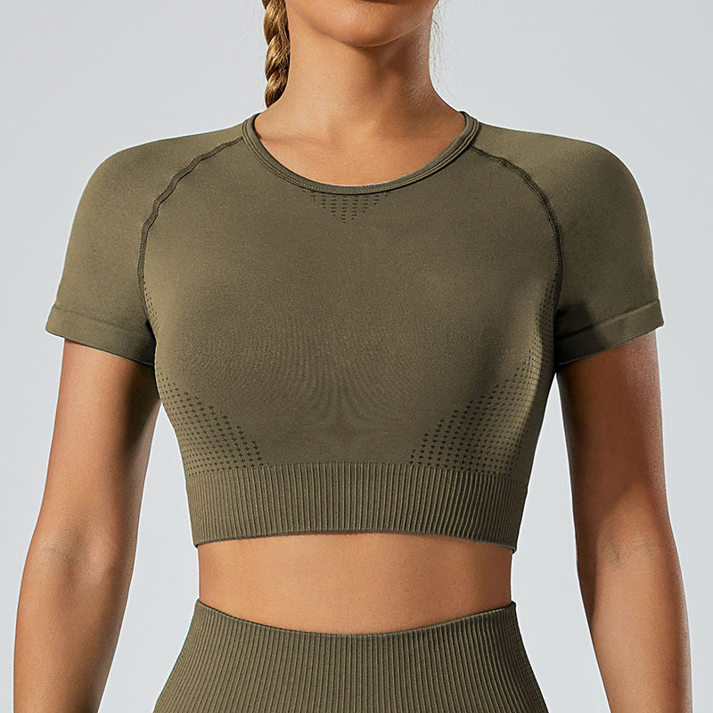 Women's Sports Set – Yoga Top & Leggings, Breathable & Flexible