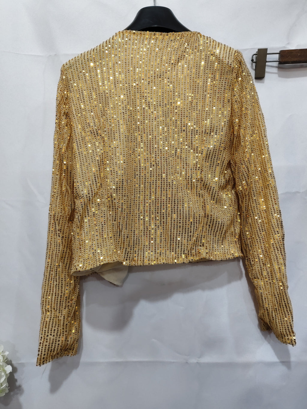 Women's Sequin Blazer – Slim Fit, Elegant & Festive Long Sleeve