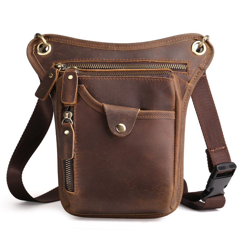 Herren Retro Leder Umhängetasche – Vintage Crazy Horse Satchel Bag