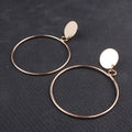 Temperament Circle Earrings - Elegant Everyday Jewelry for the Modern Woman