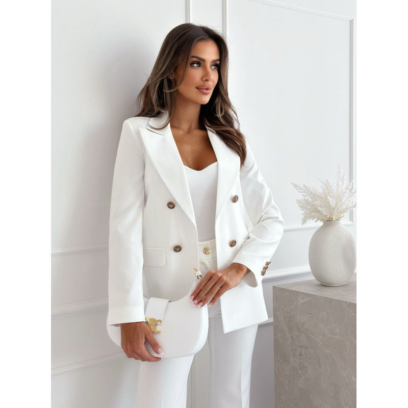 Damen Trenchcoat Elegant | Doppelreihiger Fashion Mantel