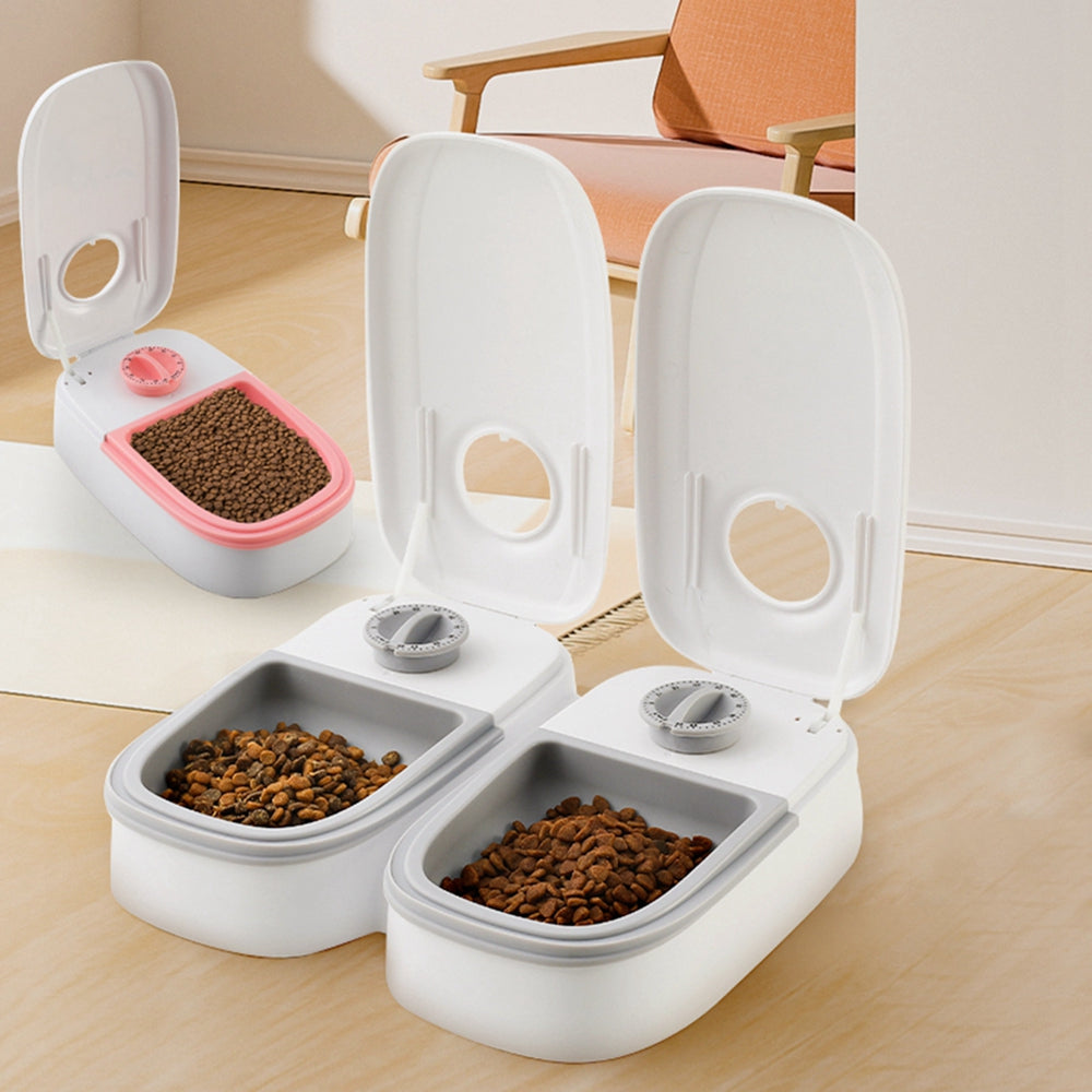 Automatic Pet Feeder Dog Cat | Timer Smart Pet Food Dispenser Stainless Steel