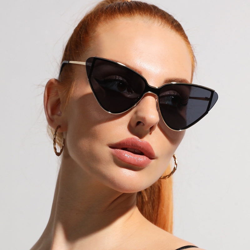 Damen Cat Eye Sonnenbrille Retro – Elegante Vintage Fashion Brille