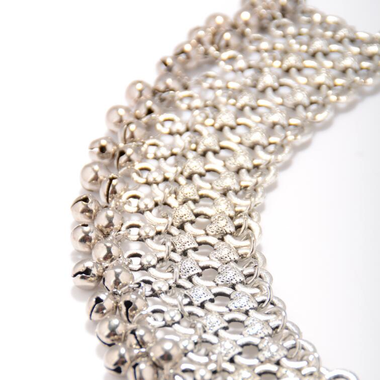 Boho Silver Anklet with Bells – Trendy & Summery