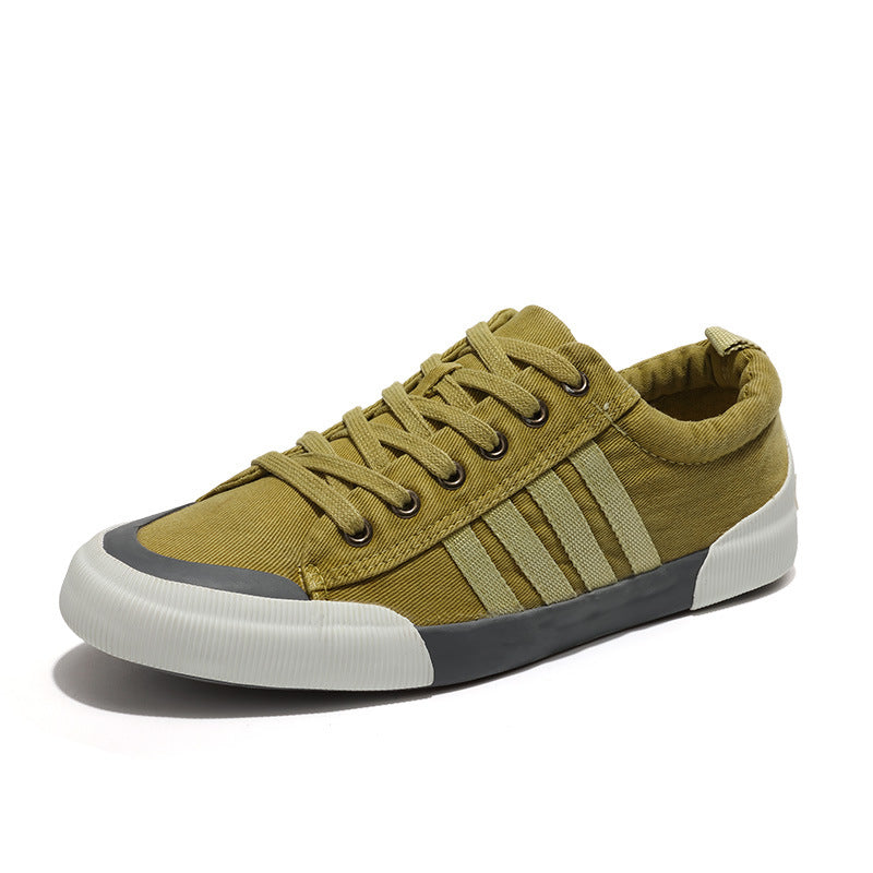Men's Vintage Canvas Sneakers | Classic Comfortable Casual Shoes