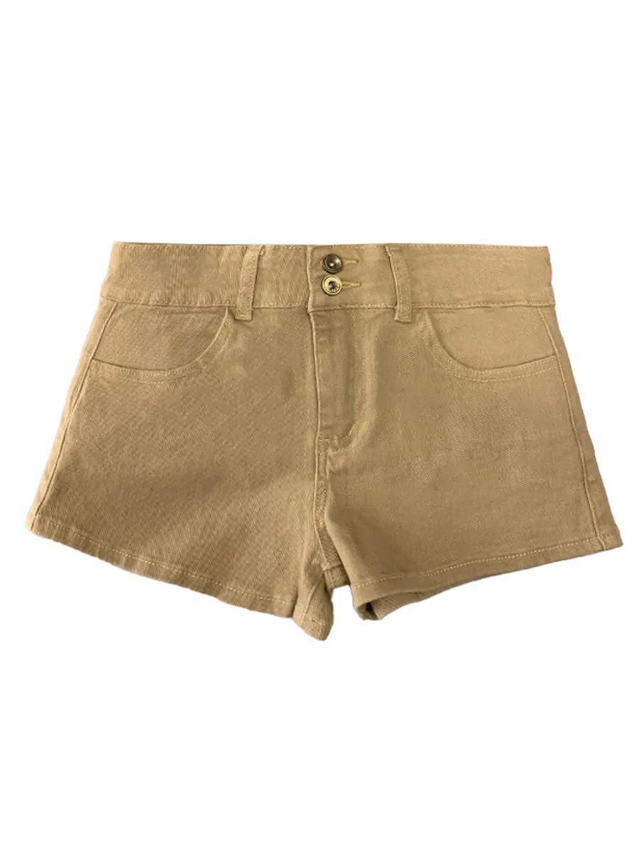 Retro Women's High Waisted Shorts | Figure-Hugging Stretch Shorts