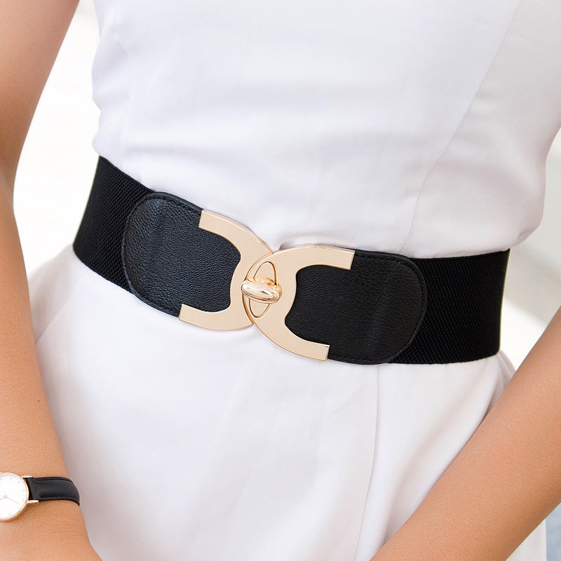 Women's Stretch Belt Gold | Twist-Lock Elegant Waist Belt