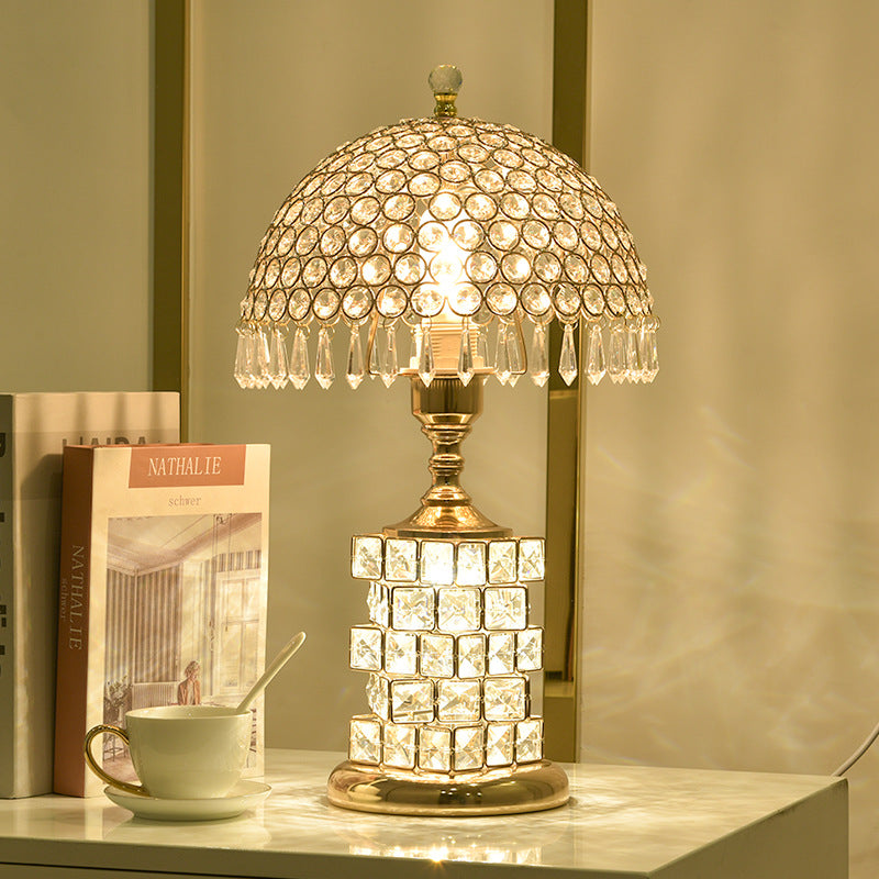 Luxury Crystal Table Lamp Romantic Bedroom Light