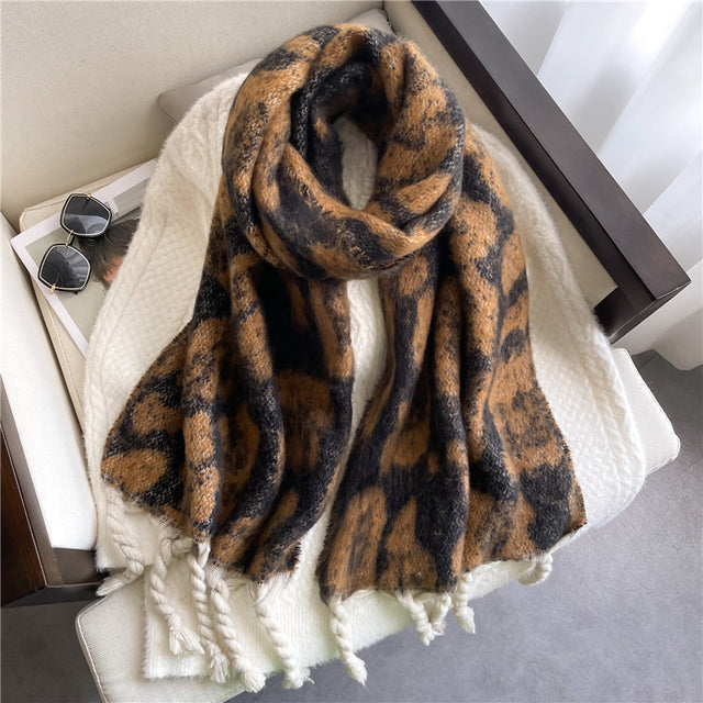 Women's Winter Scarf Pashmina Soft Warm Cashmere Plain Elegant