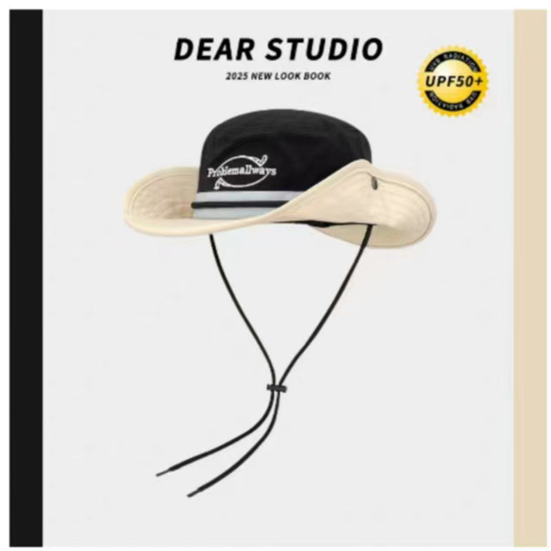 Women's Color Block Fisherman Hat – Stylish Sun Protection Bucket Hat