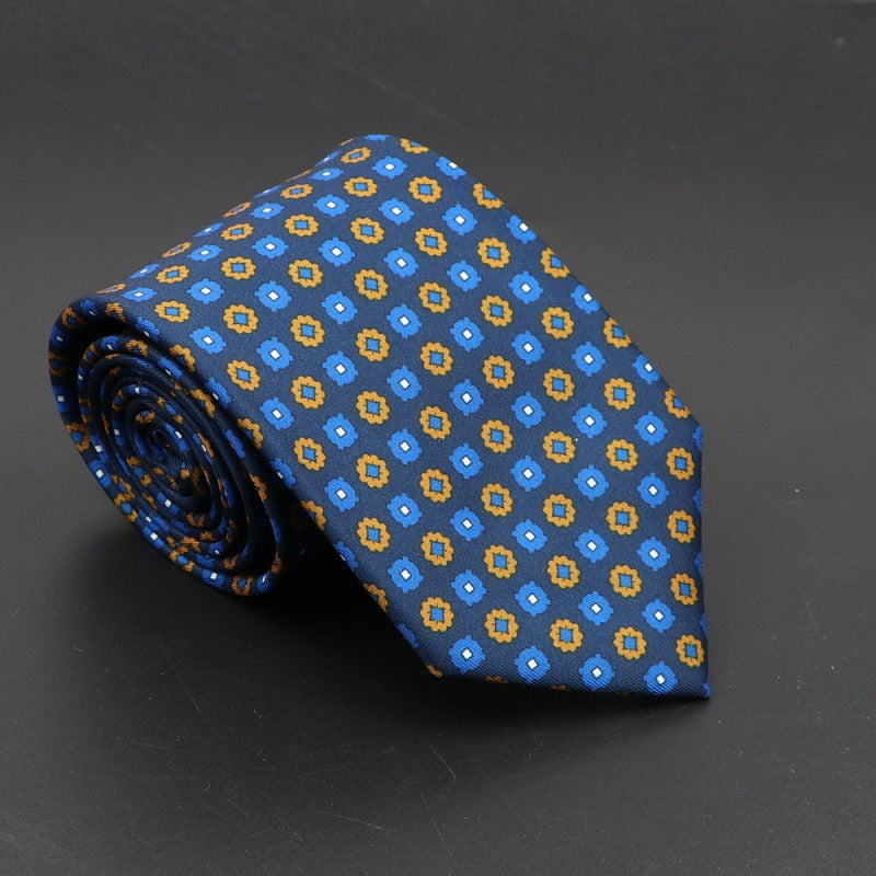 Men's Silk Tie Bohemian 7.5 cm Soft Elegant Modern