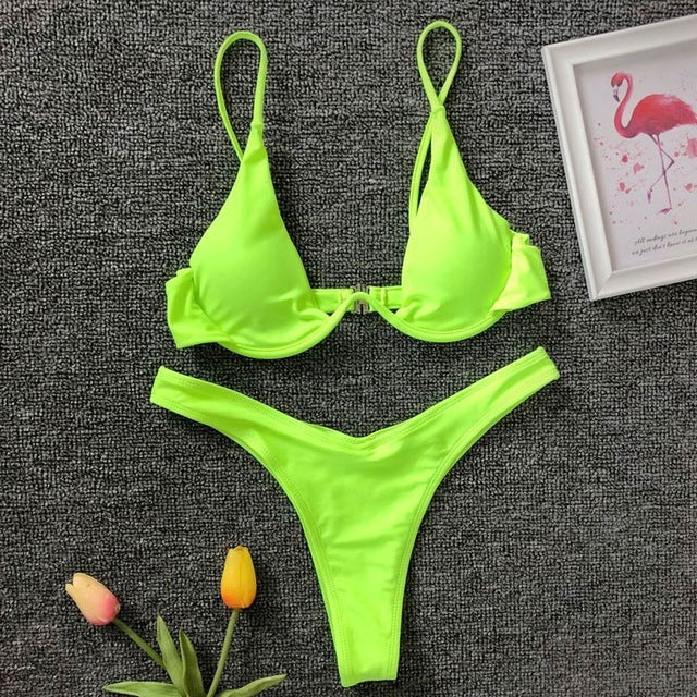 Sexy Damen Push Up Bikini | Elegante Beachwear Swimwear