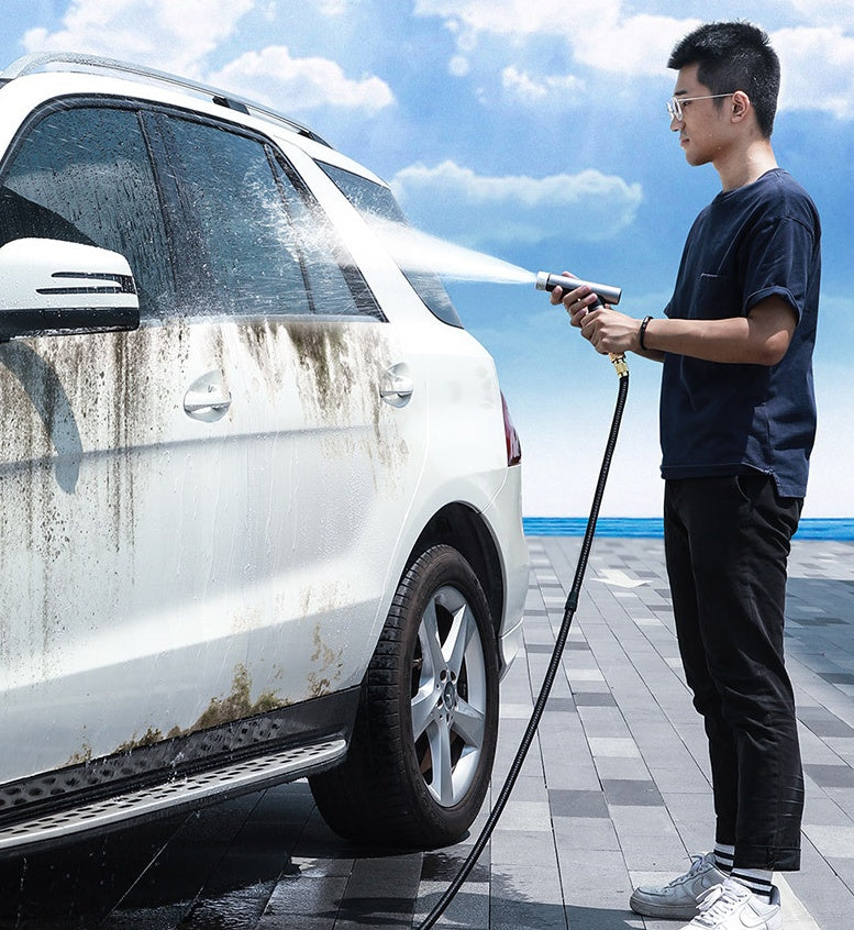 High-Pressure Car Wash Gun | Telescopic Nozzle Cleaning Set