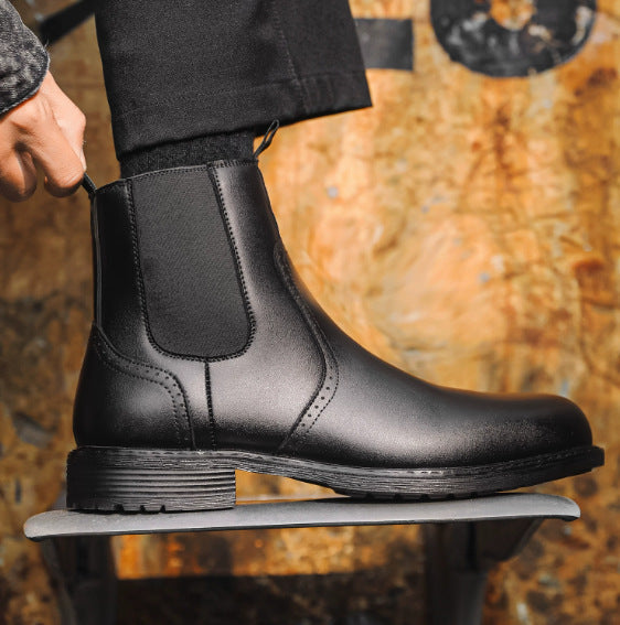 Men's Autumn Fleece Boots – Warm Casual Winter Ankle Boots
