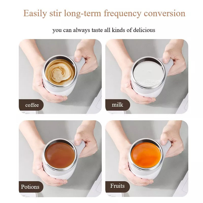 Rechargeable Self-Stirring Mug – Electric Coffee Mixer