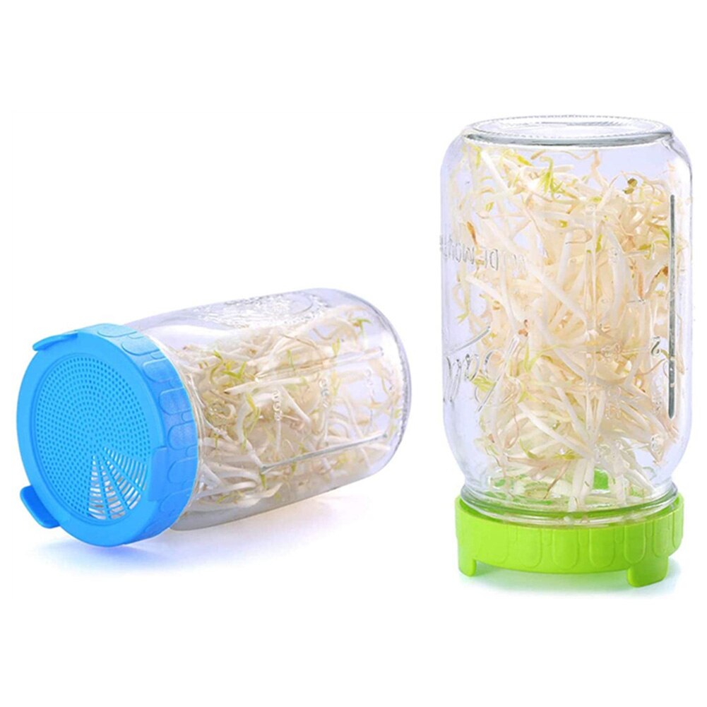Sprouting Jar Set | Sprouting Lids Mason Jar | Microgreens Cultivation