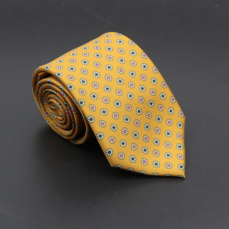 Men's Silk Tie Bohemian 7.5 cm Soft Elegant Modern