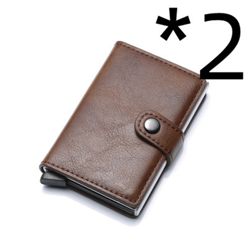 RFID Men's Wallet | Aluminum | Anti-theft Leather Wallet