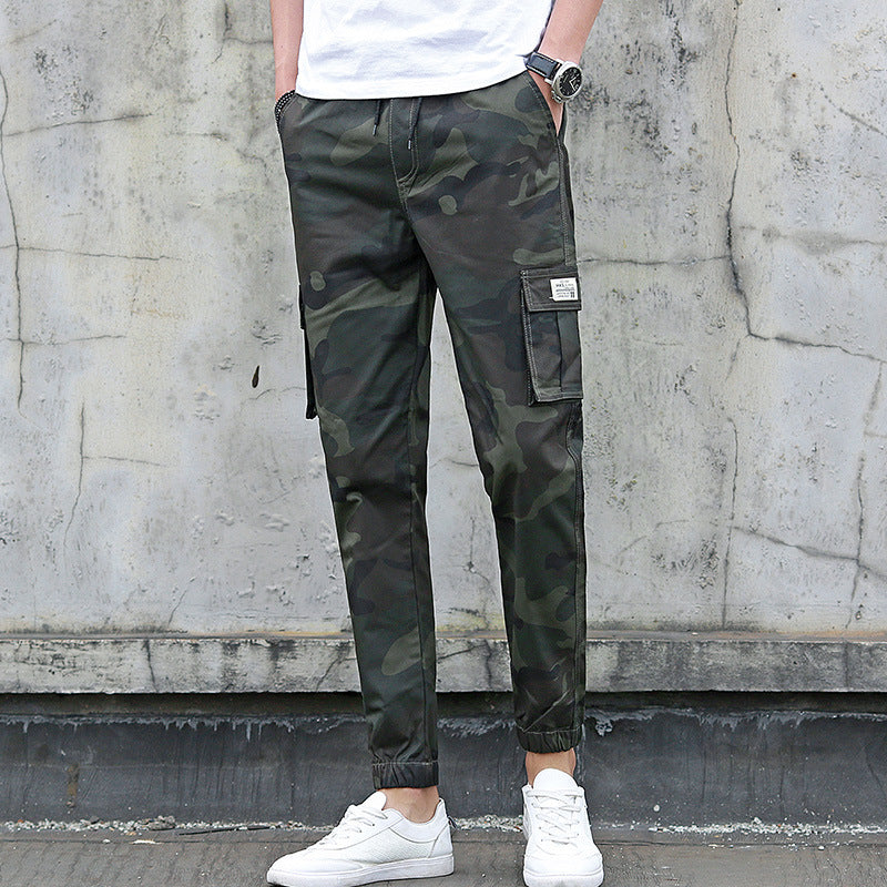 Herren Camouflage Jogger | 7/8 Cargo Multi Pocket Trend